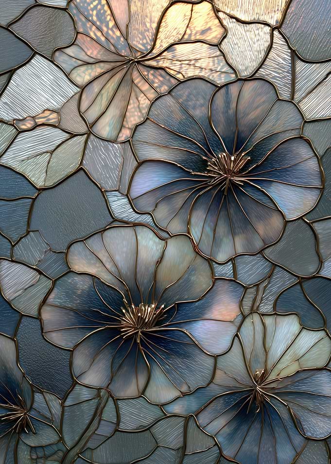 Floral Stained Glass Pattern