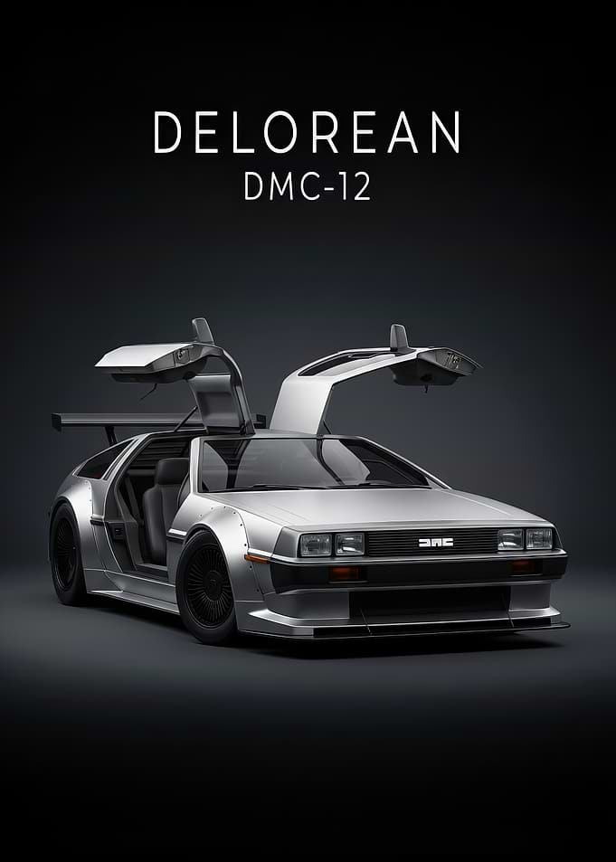DeLorean DMC-12 Car poster