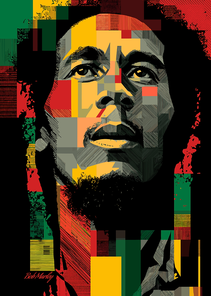 Bob Marley Portrait Art
