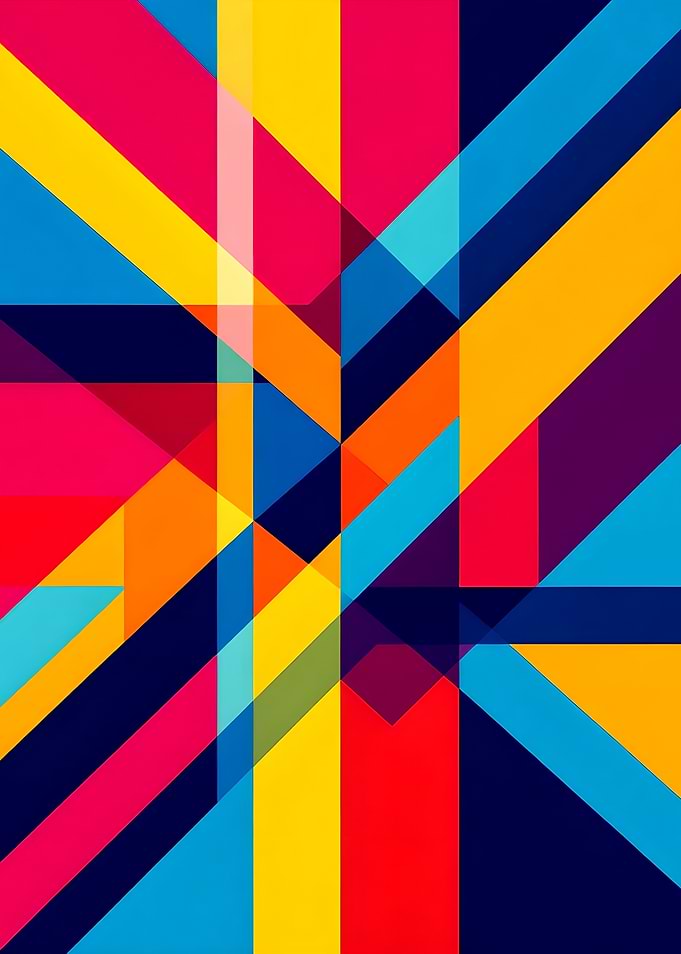 Colorful Abstract Geometric Pattern