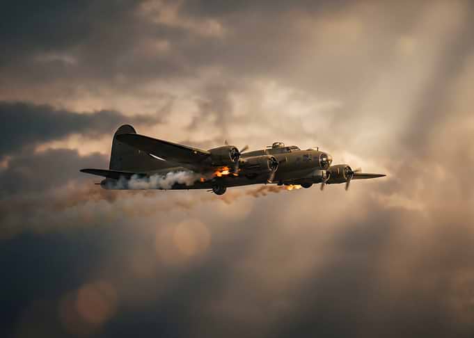 B-17 Flying Fortress in Flight