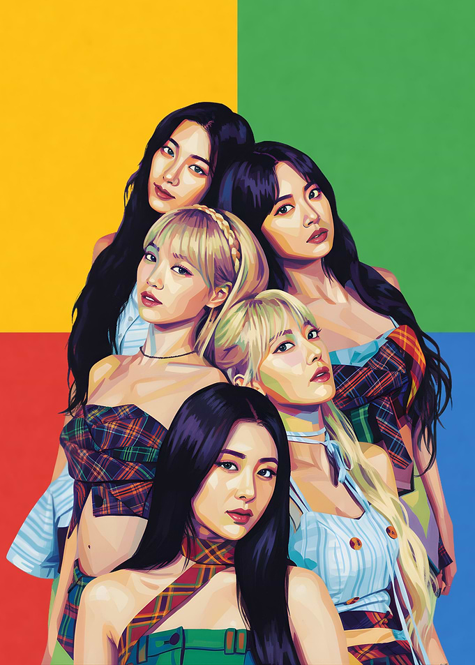 Five Women Portrait