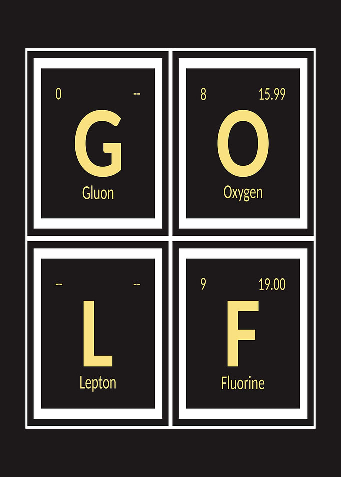 GOLF Periodic Table Elements Typography