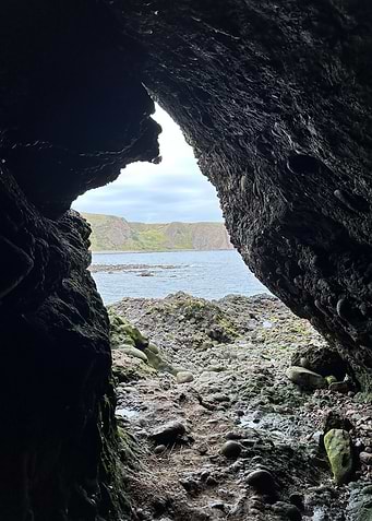 Cave opening to ocean view