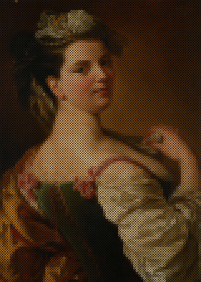 Portrait Of A Young Girl As A Shepherdess
