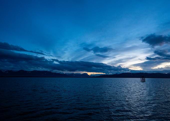 Blue Lake at Dusk