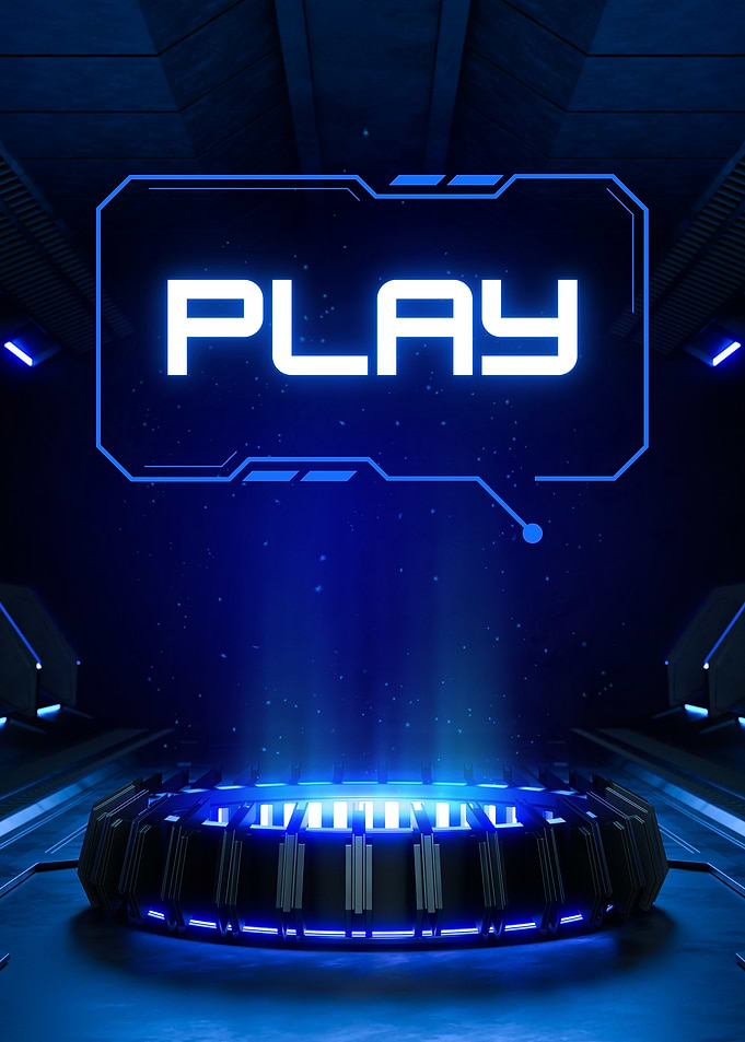 Futuristic Play Button
