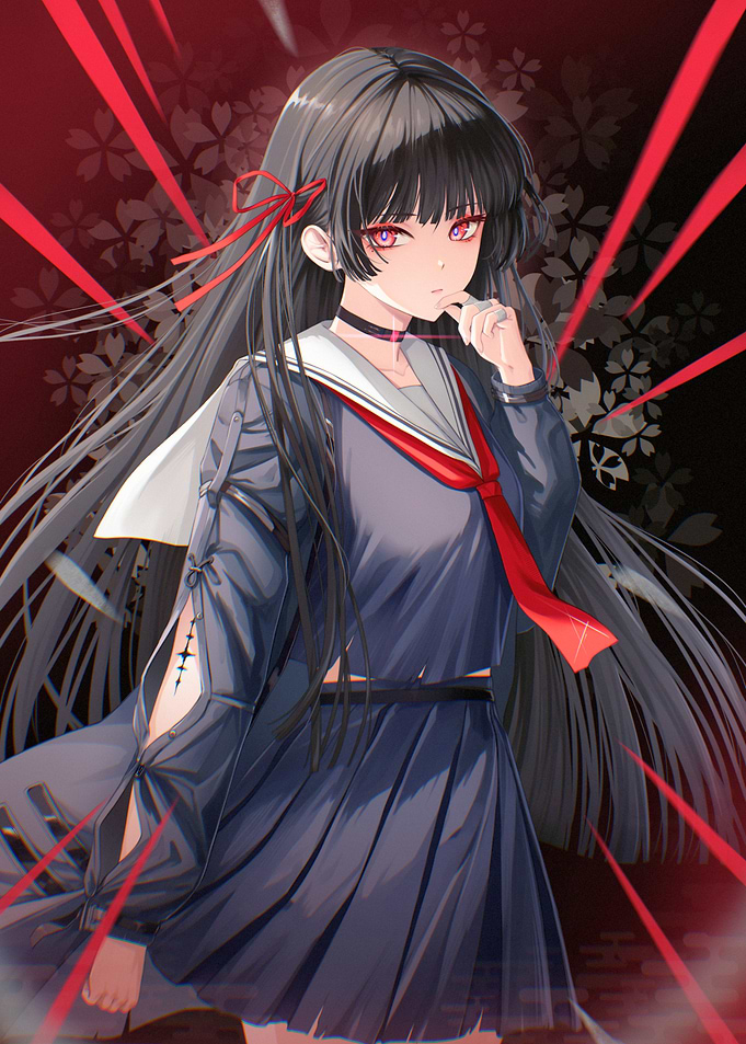 Girl in School Uniform