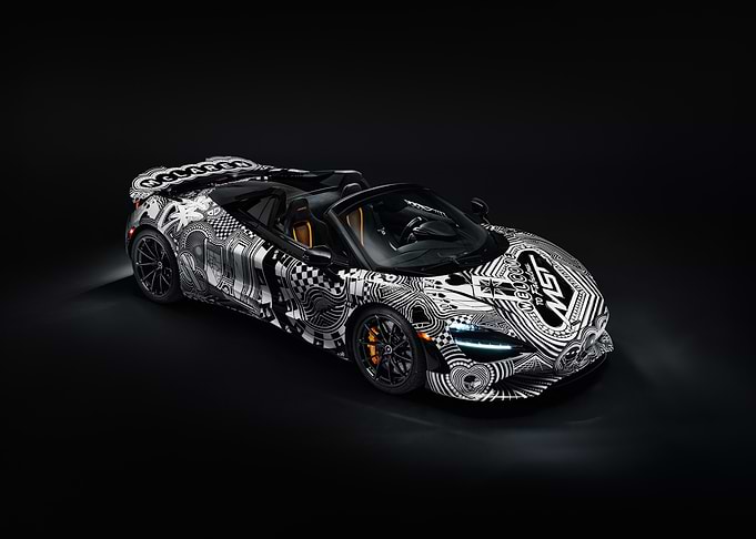 McLaren 720S with Custom Black and White Wrap