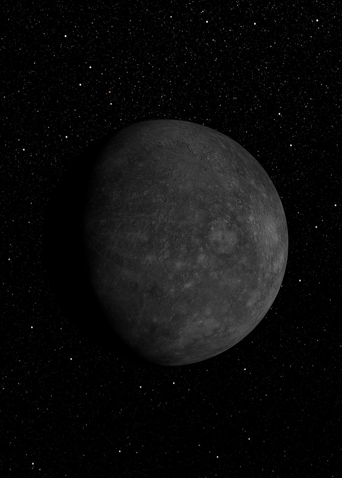 The Moon in Space