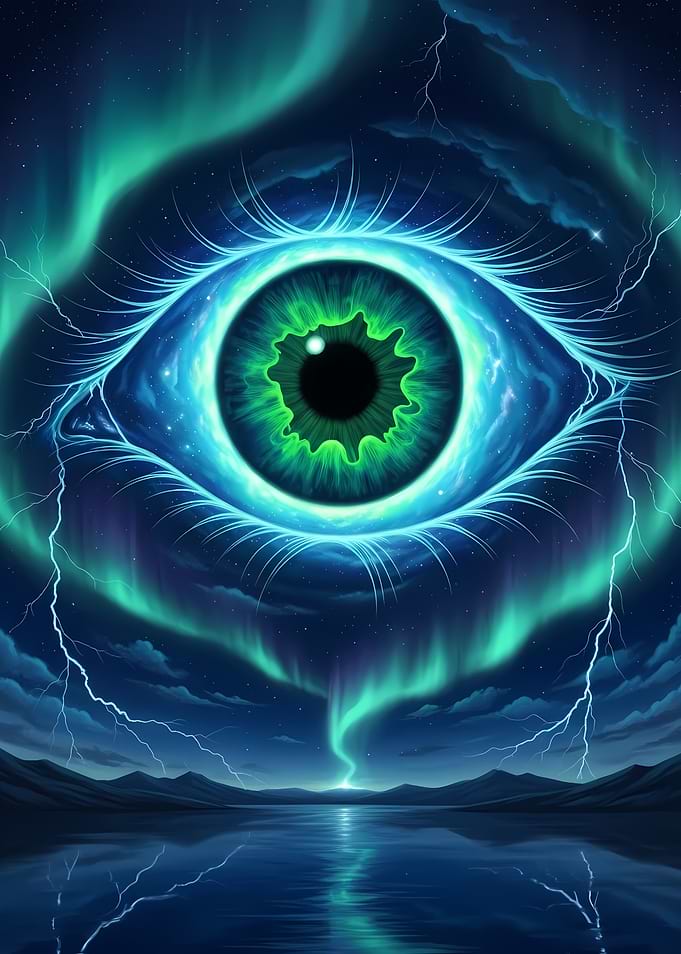 Mystic Eye over Landscape