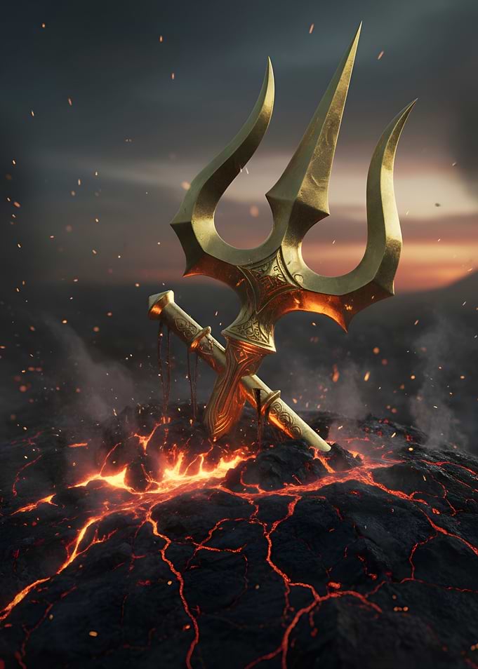 Mahadev Trishul (trident) – Divine Power Forged in Fire