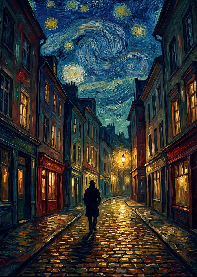 Starry Night Walk Art