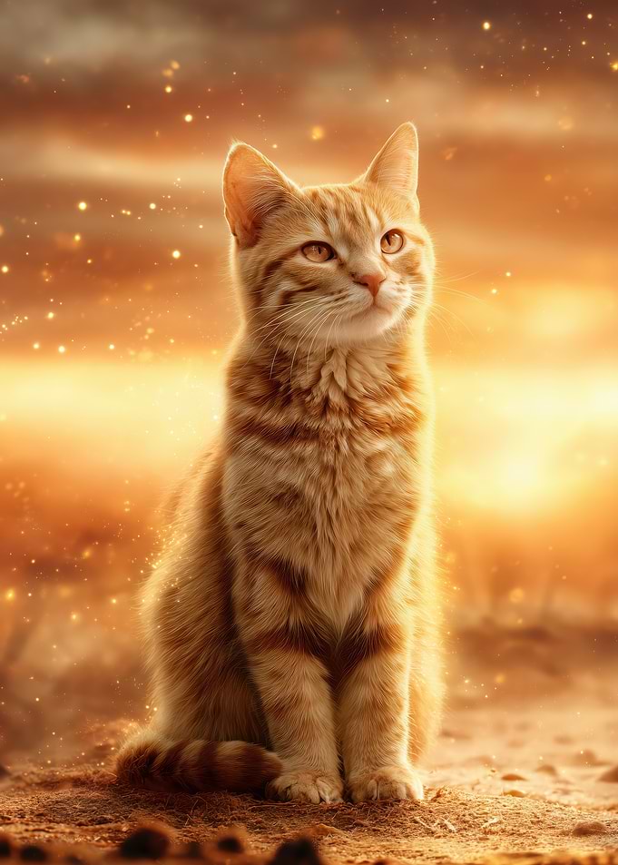 Orange Tabby Cat Portrait