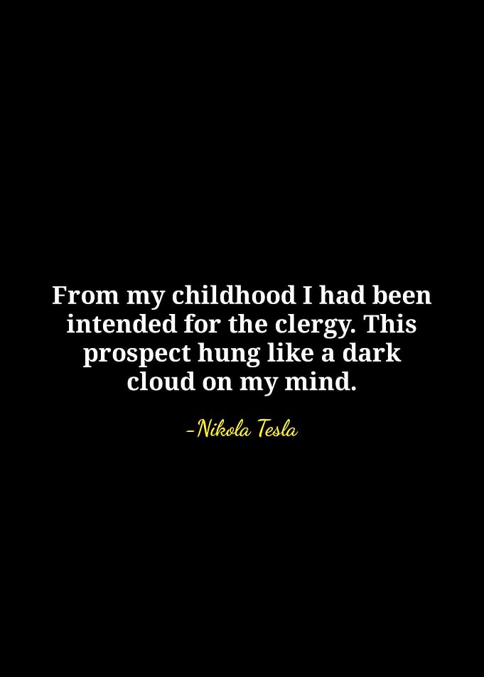 Nikola Tesla Quote on Clergy