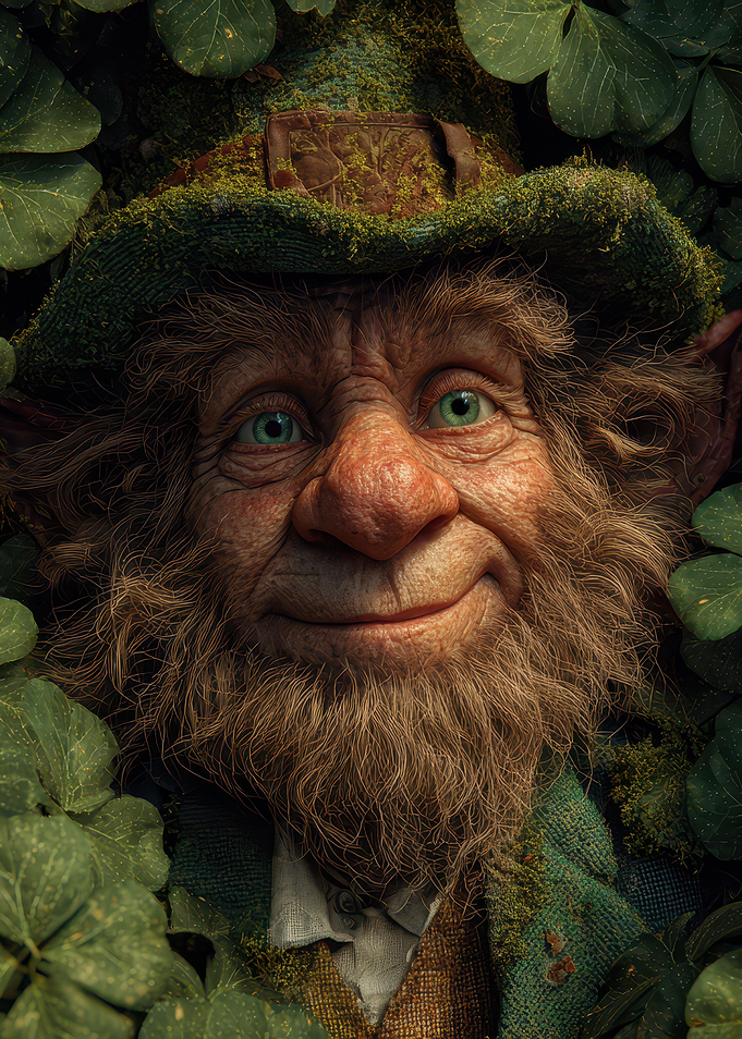 Smiling Leprechaun Portrait