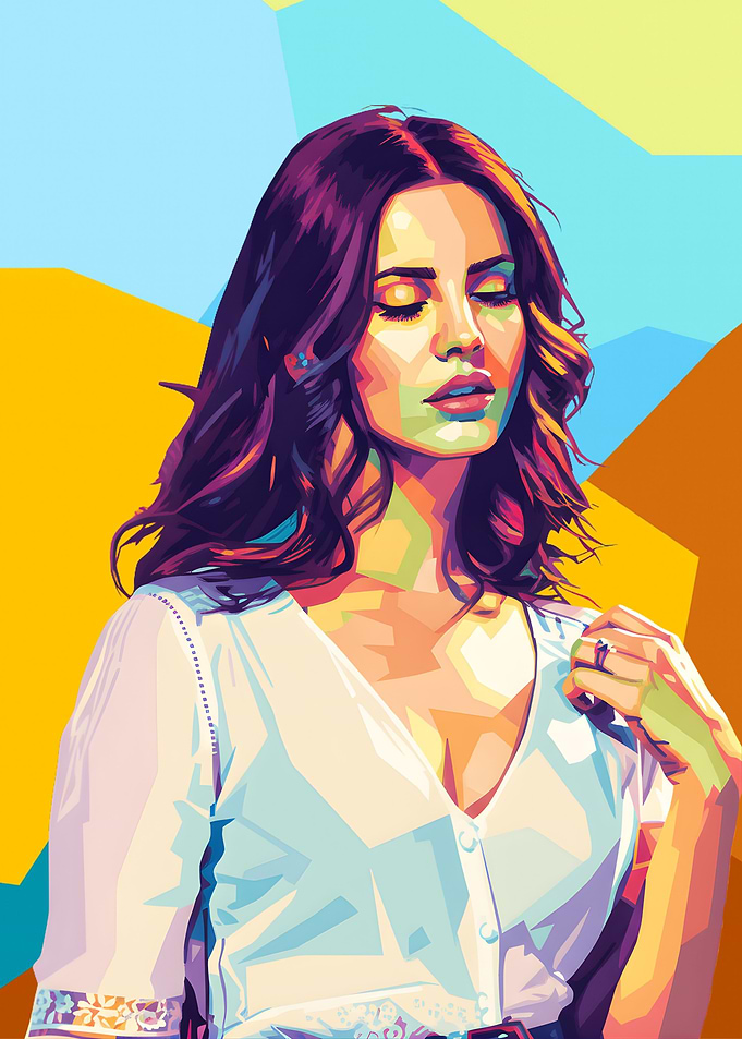 Lana Del Rey Pop Art Portrait