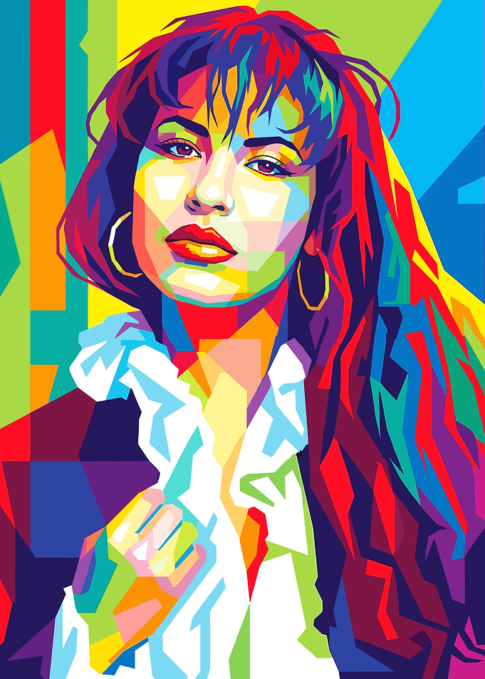 Selena Quintanilla Pop Art Portrait