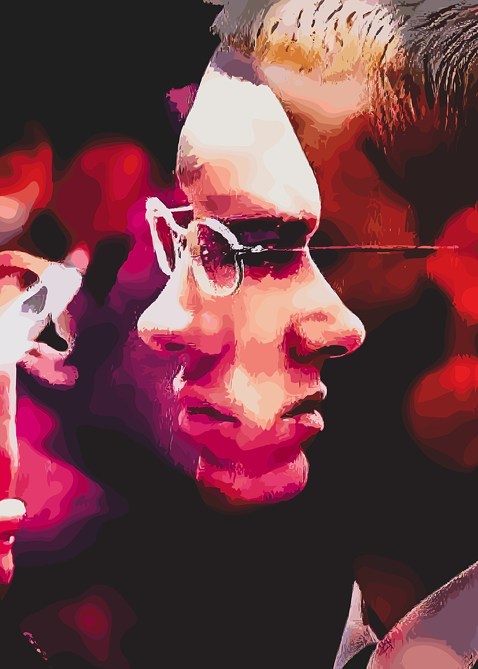 Abstract Portrait with Sunglasses
