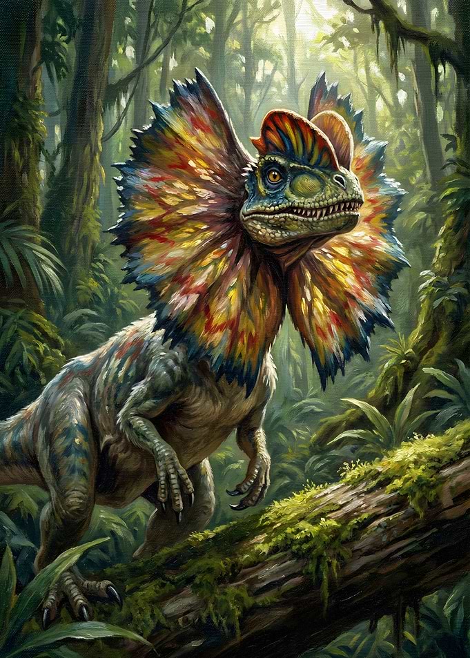 Dilophosaurus in Jungle