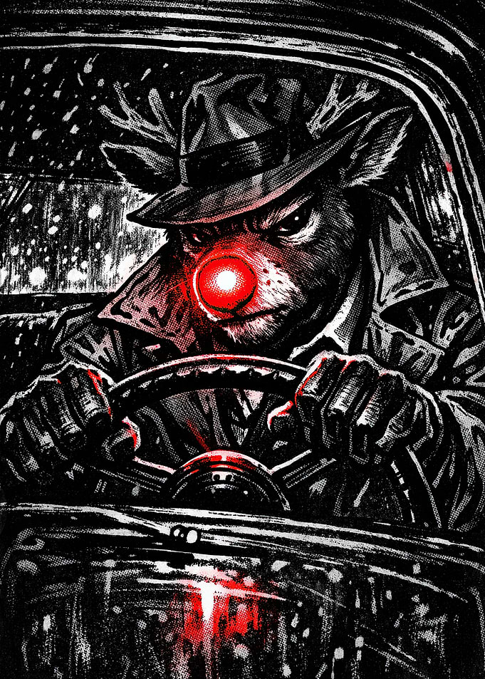 Noir Red Nosed Reindeer Driver Mystery