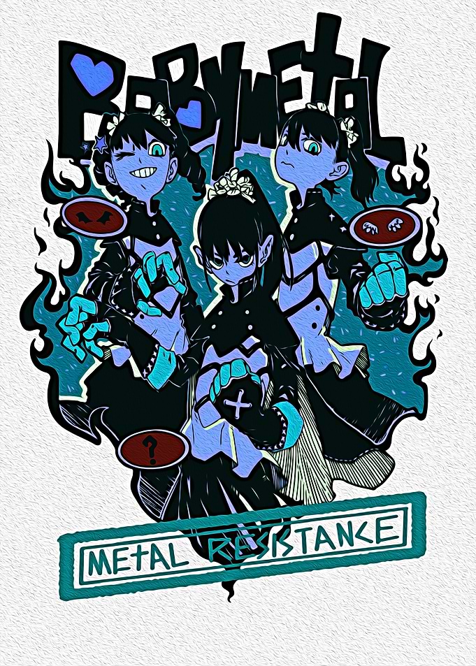 Babymetal Metal Resistance Illustration