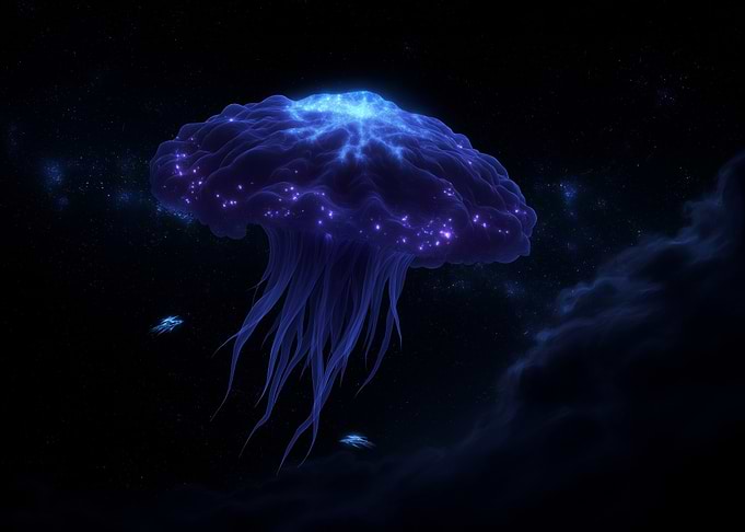 Cosmic Jellyfish in Deep Space