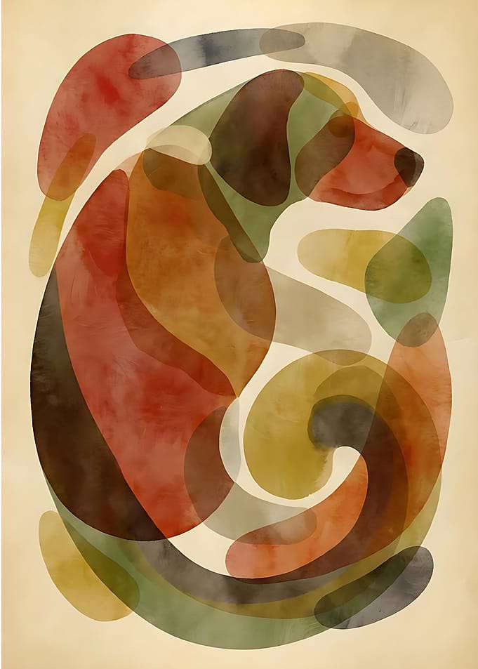 Abstract Dog Art