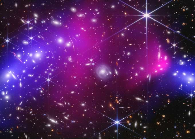 Deep Space Galaxy Cluster