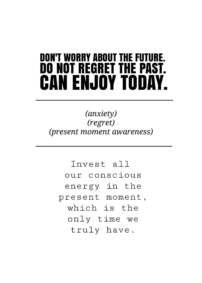Enjoy Today Motivational Text Art