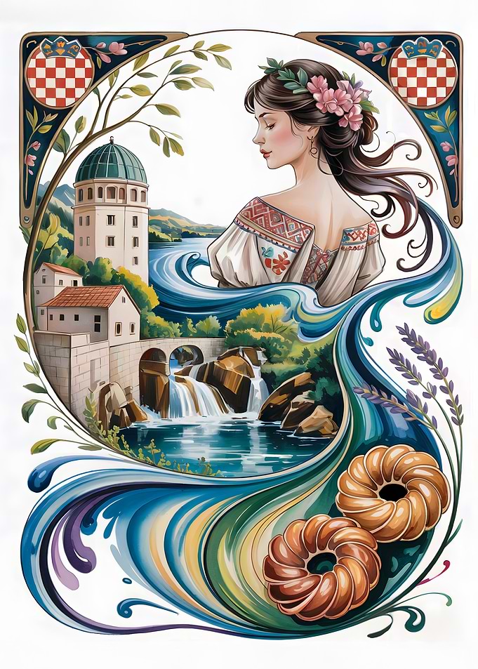 Croatian Art Nouveau Illustration