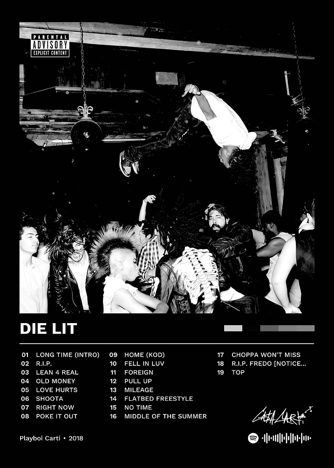 Die Lit - Playboi Carti Album Cover