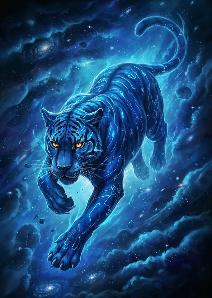 Cosmic Blue Tiger