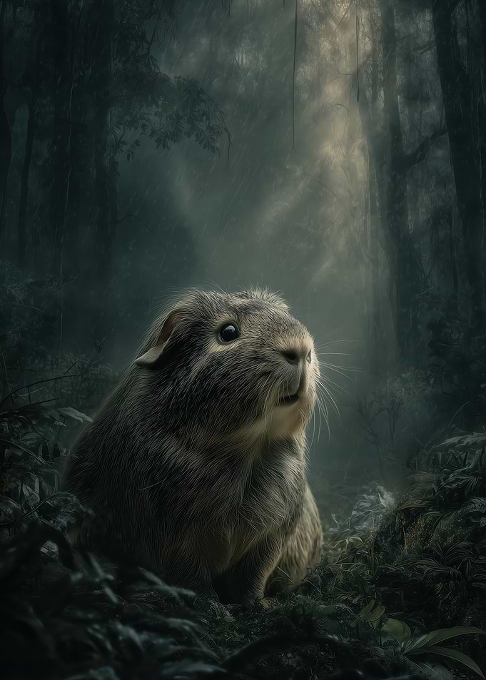 Guinea Pig in Forest