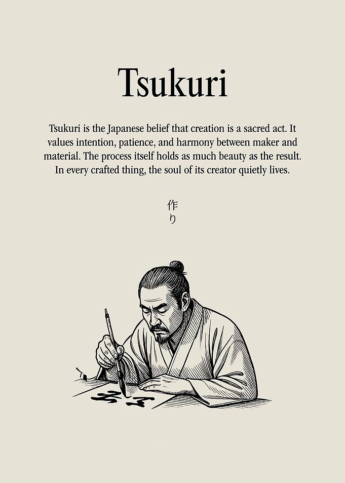 Tsukuri Japanese Belief Illustration