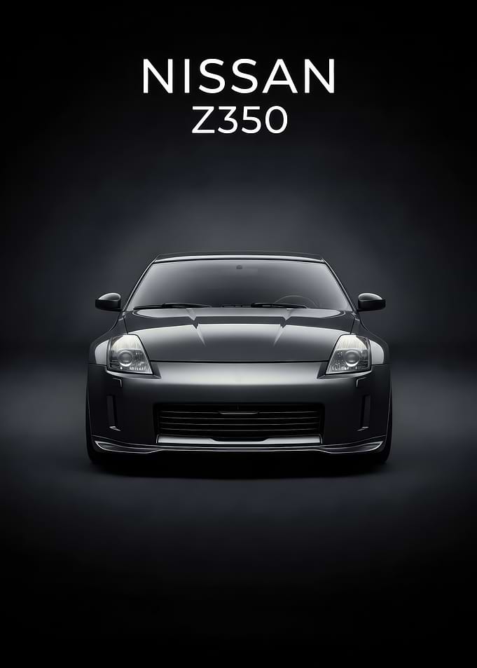 Nissan Z350 Car Portrait poster