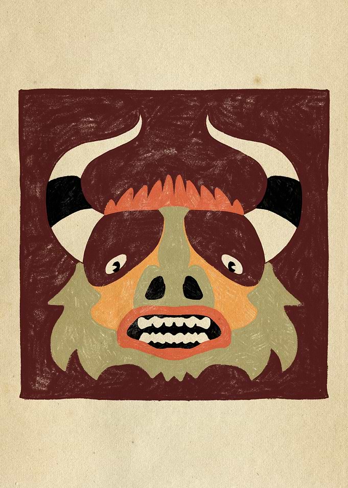 Dancing Diablitos - Monster Face Illustrations
