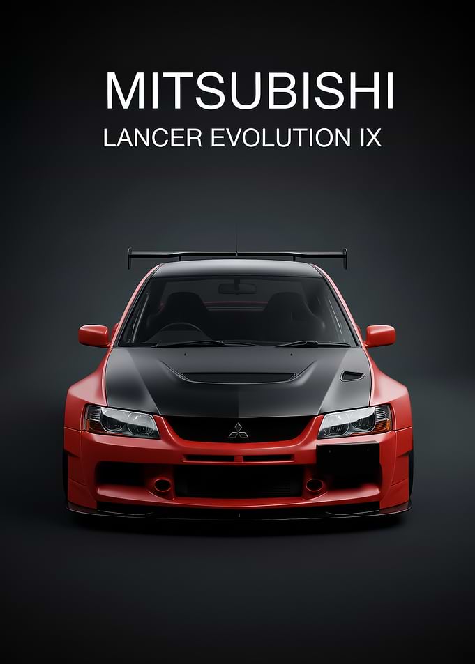 Mitsubishi Lancer Evolution IX poster