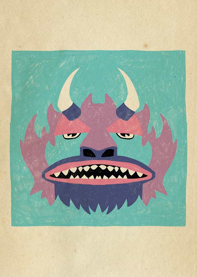 Dancing Diablitos - Monster Face Illustrations