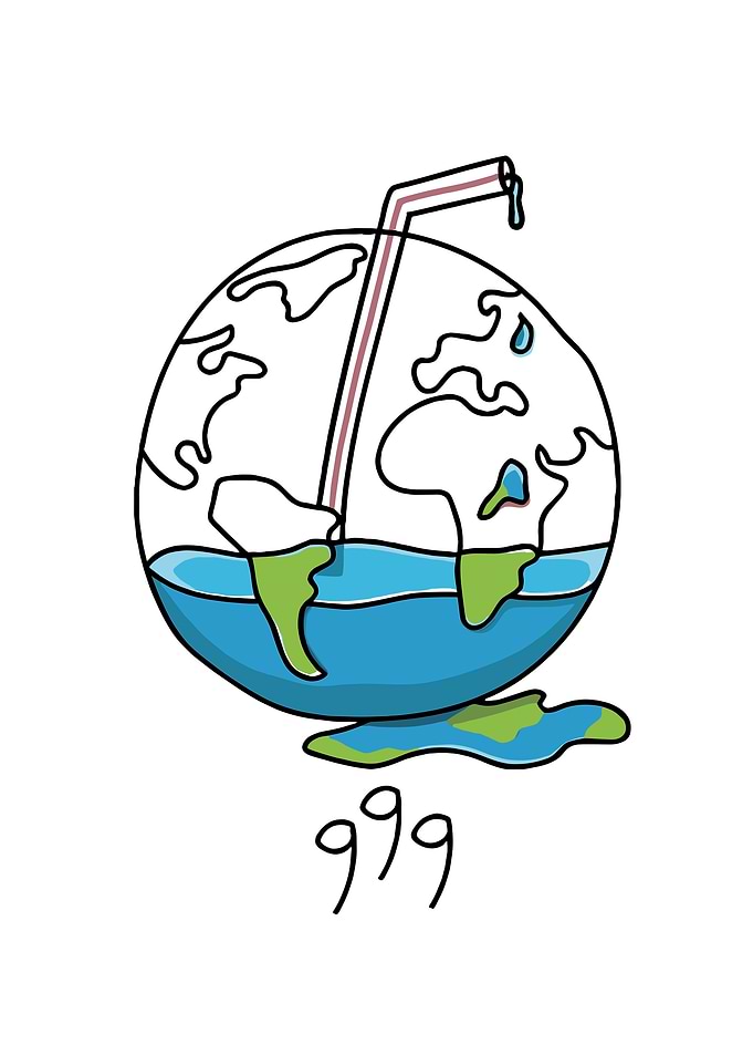 Earth with Straw and Melting Ice Wrld 999 Album