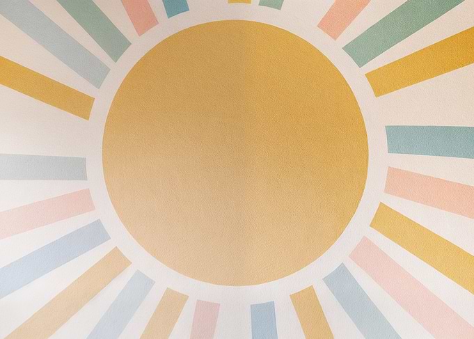 Pastel Sunburst Design