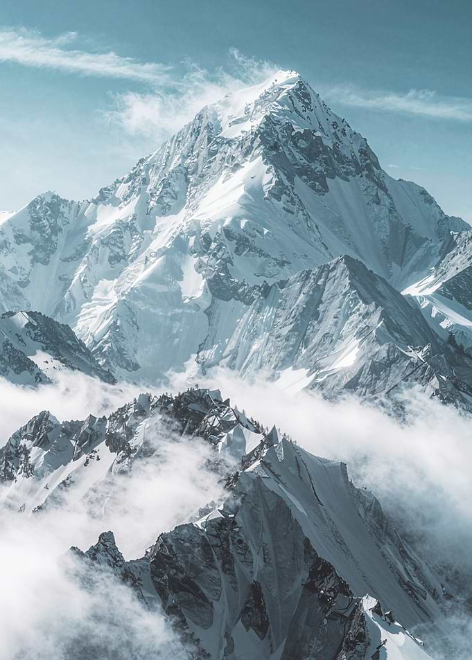 Snowy Mountain Peak