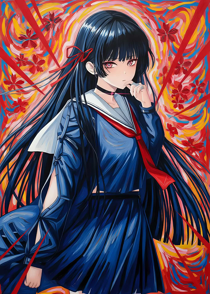 Girl in School Uniform