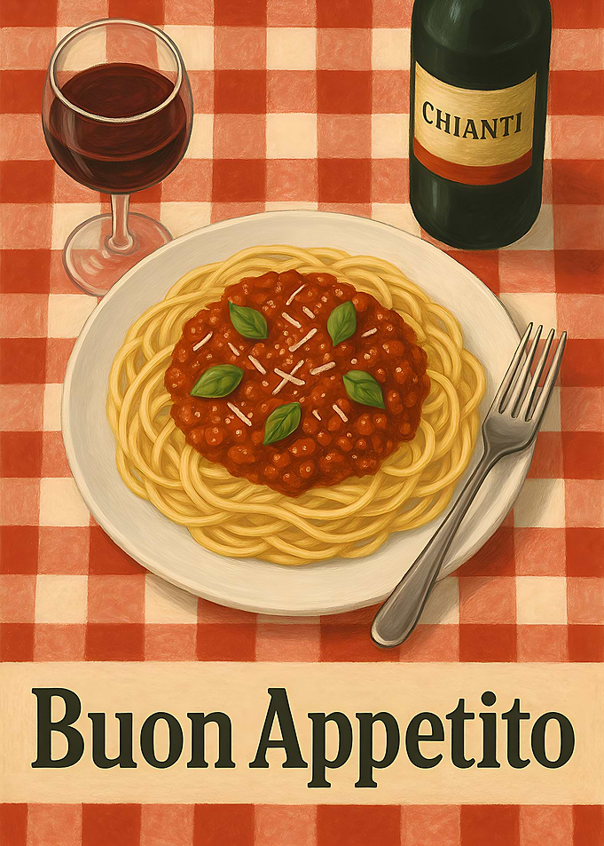 Buon Appetito: Italian Meal Still Life