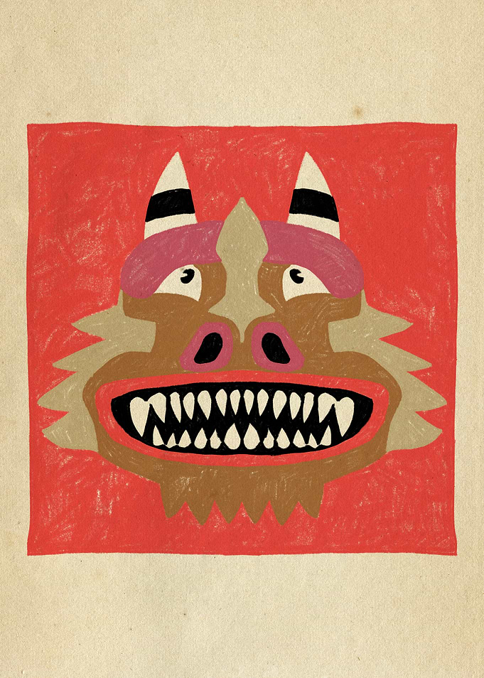 Dancing Diablitos - Monster Face Illustrations