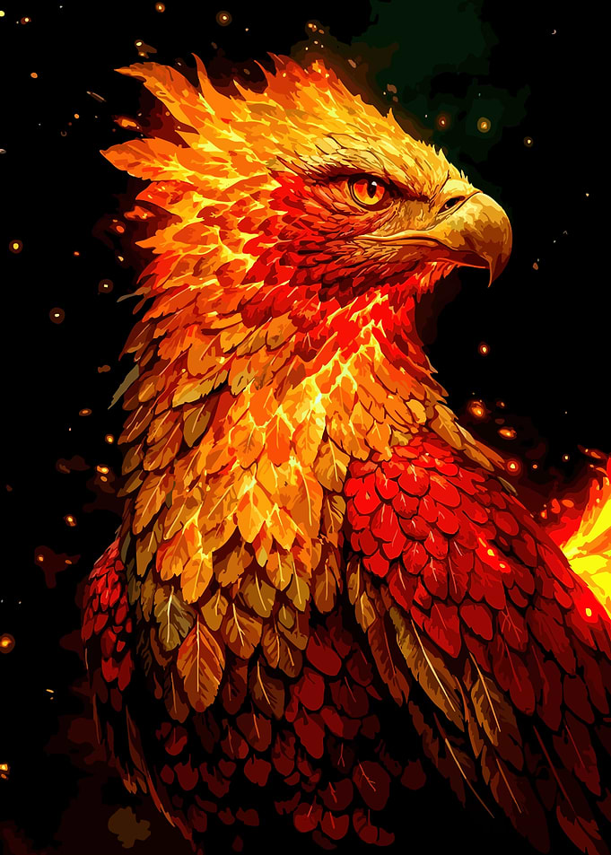 Fiery Phoenix Portrait