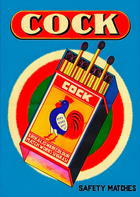 Vintage Cock Safety Matches Advertisement