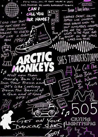 Arctic Monkeys Doodle Art