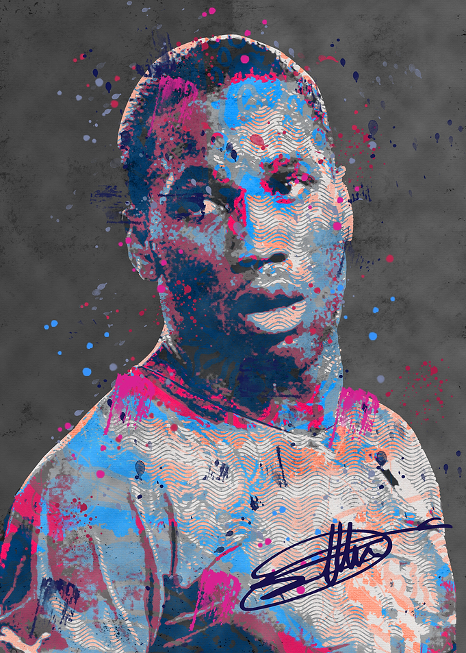 footballer Colorful Portrait