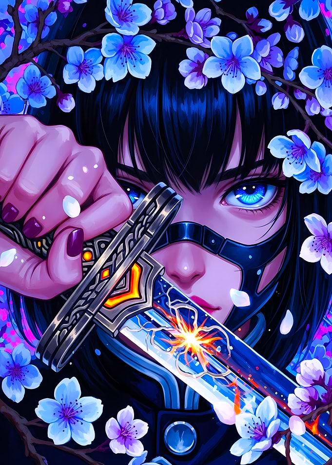 Anime Girl with Sword